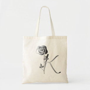 Monogram K Hand-skriftlig w/Ro Tygkasse