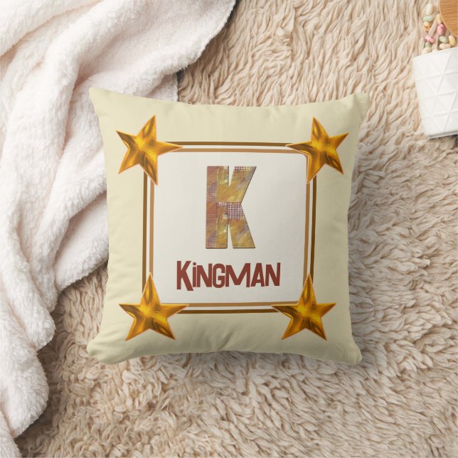 Monogram K Inledande Land-patchwork Keepsaké Kudde (Filt)