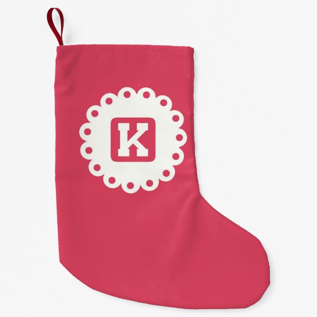 MONOGRAM ’K’ LITEN JULSTRUMPA (Framsidan)