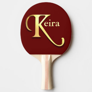 Monogram K Namn Personlig Pingisracket