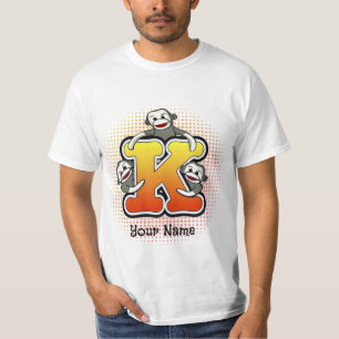 Monogram K Sock monkey T-Shirt
