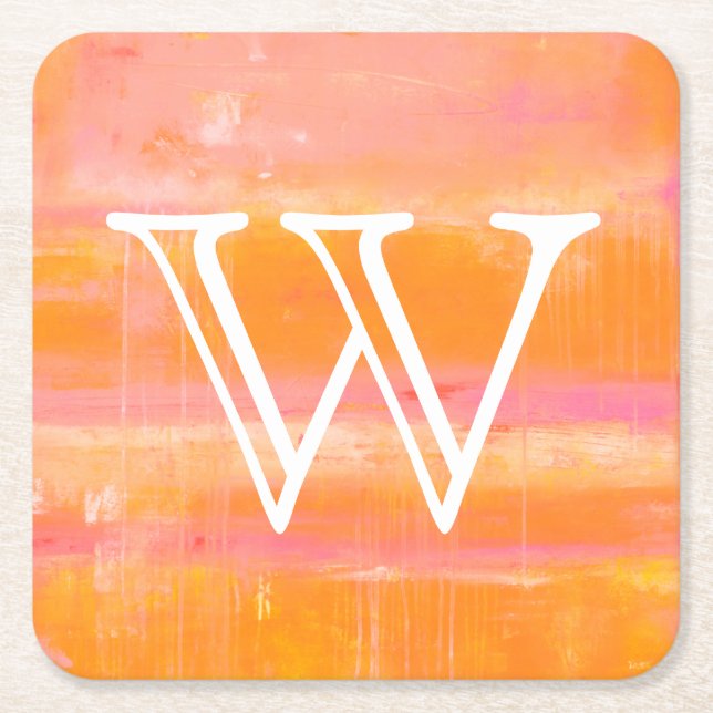 Monogram | Karibiska Himlar Underlägg Papper Kvadrat (Framsidan)