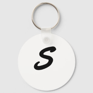 Monogram Keychain för brev S Nyckelring