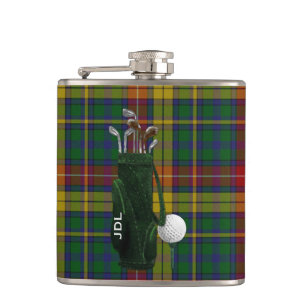 Monogram Klan Buchanan Tartan Plaid Golf-kolv Fickplunta