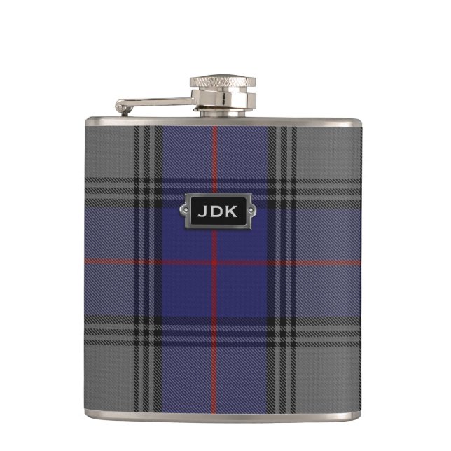 Monogram Klan Kinnaird Tartan Pput-kolv Fickplunta (Framsidan)