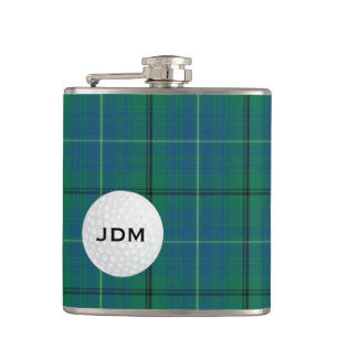 Monogram Klan Mayhew Tartan Plaid Golf Flask Fickplunta