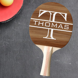 Monogram Klassiskt Personligt Trä Pingisracket