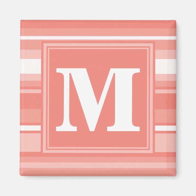 Monogram koral rand magnet (Framsidan)