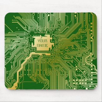 Monogram kretskort Motherboard Electronics Chip Te Musmatta