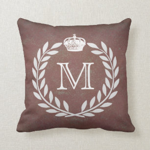 Monogram Krona Kudde