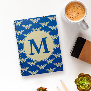 Monogram kvinna Logotyp Mönster Anteckningsbok