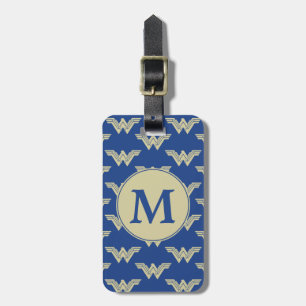 Monogram  kvinna Logotyp Mönster Bagagebricka