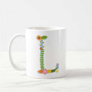 Monogram (L) av rostfritt grönt (L) Kaffemugg