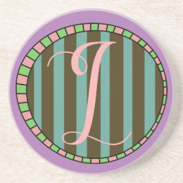 Monogram L Sandstone Underlägg