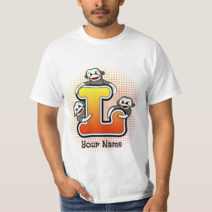 Monogram L Sock monkey T-Shirt