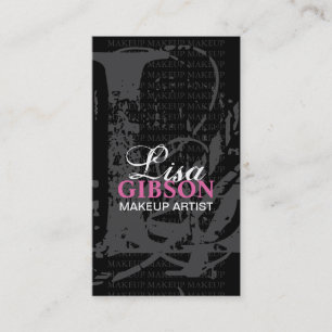 Monogram "L" - VISITKORT för MAKEUPKONSTNÄR