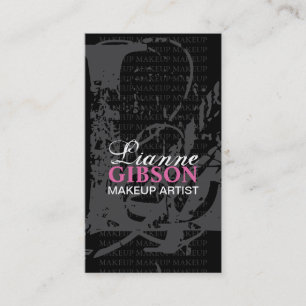 Monogram "L" - VISITKORT för MAKEUPKONSTNÄR
