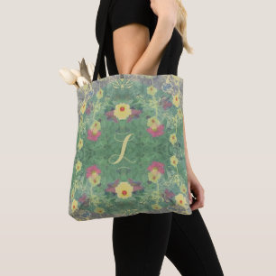 Monogram La Boca Wildblommans Symmetry Tote Bag Tygkasse