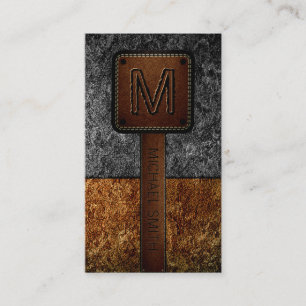 Monogram läder, se nr 10 visitkort