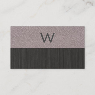 Monogram Läder Visitkort