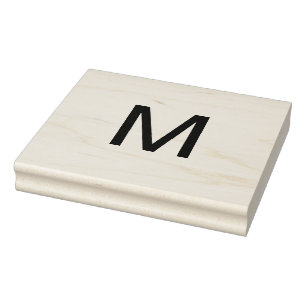 Monogram lägg till den första breven namn brev stämpel