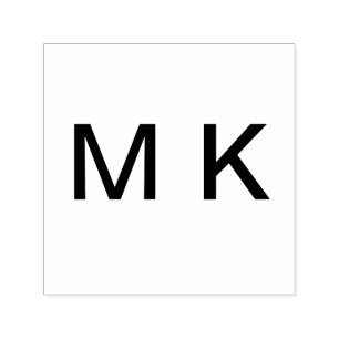 Monogram lägg till det första enkla steget brev fr självfärgande stämpel