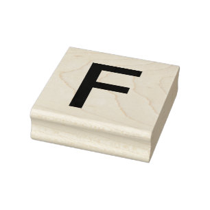 Monogram lägg till namn bokstav alfabet enkel mini stämpel