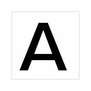 Monogram lägger till alfabet namn brev, enkelt min självfärgande stämpel