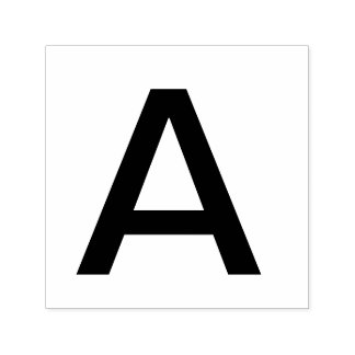 Monogram lägger till alfabet namn brev, enkelt min självfärgande stämpel