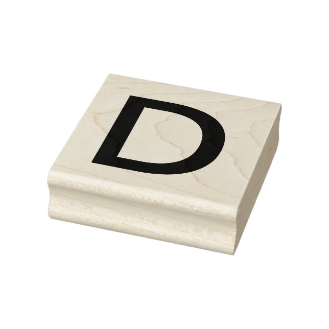 Monogram lägger till alfabet namn brev, enkelt min stämpel (Stämpel)
