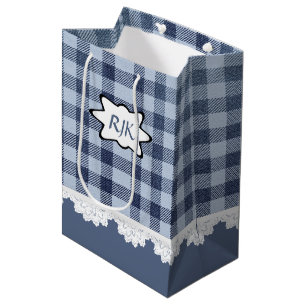 Monogram Land Blue Play Medium Gift-påse