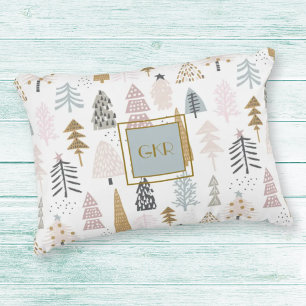 Monogram Land Julgranar 16x12 Prydnadskudde