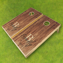 Monogram Land Rustic Wood