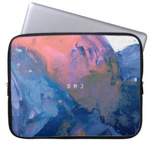 Monogram Laptop sleeve - Modern Abstrakt Art Fodra