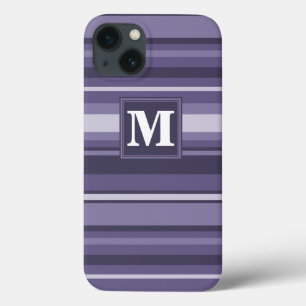 Monogram läsk lila rand Fodral-Mate iPhone c