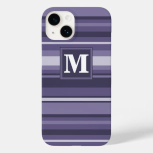 Monogram läsk lila rand Fodral-Mate iPhone c
