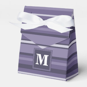 Monogram läsk lila rand presentaskar