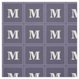 Monogram läsk lila rand tyg