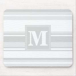 Monogram lätt grått rand musmatta