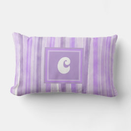 Monogram Lavender Rand Anpassningsbar Lumbarkudde