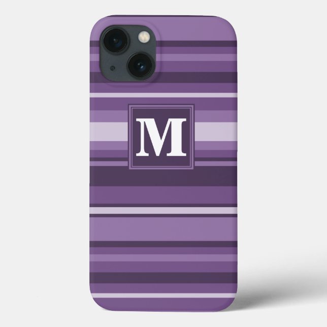 Monogram Lavender rand Fodral-Mate iphone case (Baksida)