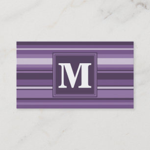 Monogram Lavender rand Visitkort