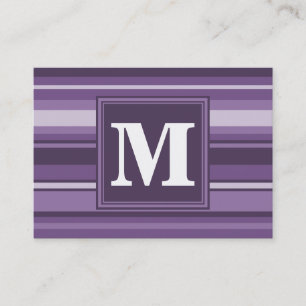 Monogram Lavender rand Visitkort