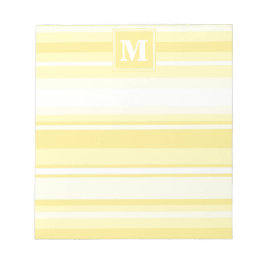 Monogram lemon gult rand anteckningsblock