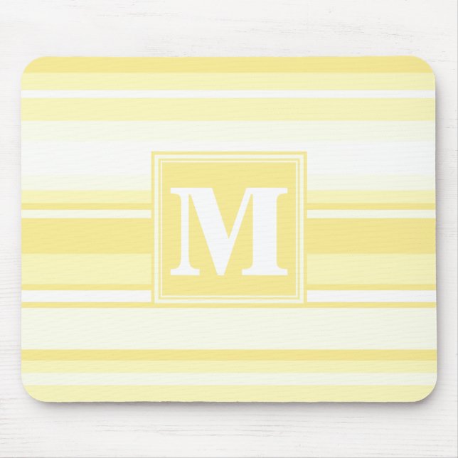 Monogram lemon gult rand musmatta (Framsidan)