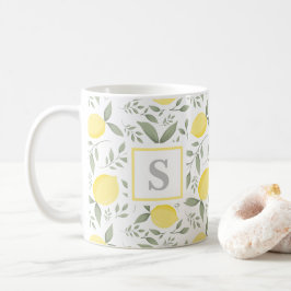 Monogram Lemon och Löv Kaffemugg