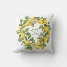 Monogram Lemons Gult av andningsvätska Grönt Kudde