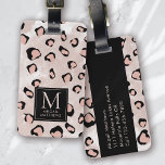 Monogram Leopard Skriv ut Bagagebricka<br><div class="desc">Lyft upp ditt bagage med den här personligen som är perfekt för resenärer</div>