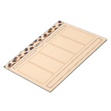 Monogram Leopardmönster Modern Brun Svart Djur