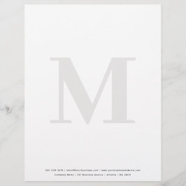 Monogram Letterhead-mall Brevhuvud